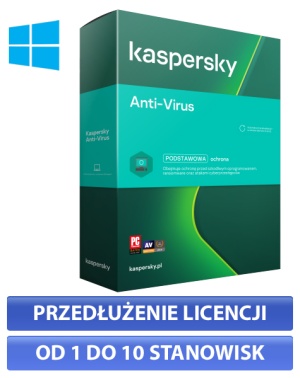 Kaspersky AntiVirus - przedłużenie licencji